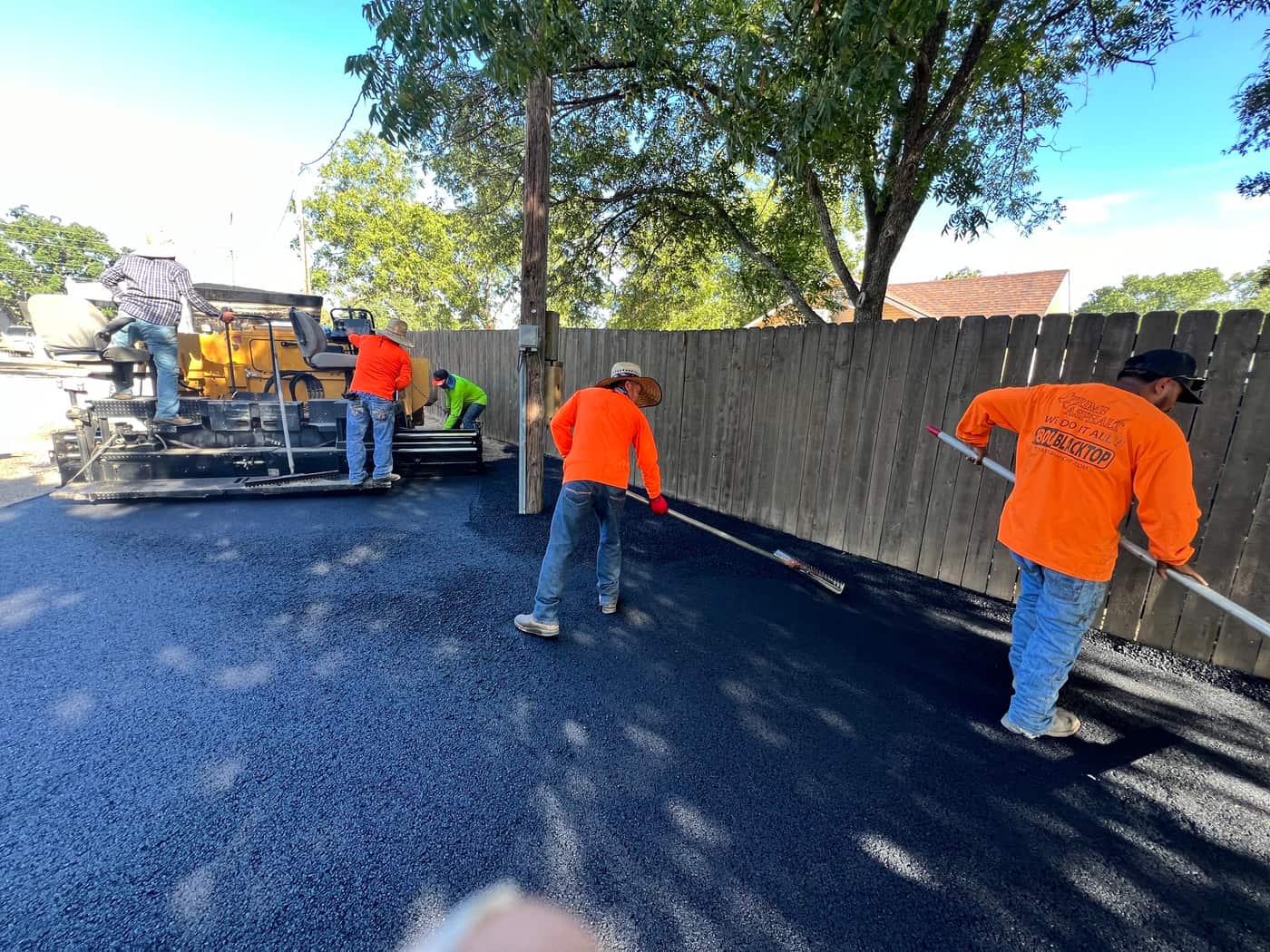 Paul at work on a Fort Wayne asphalt paving job