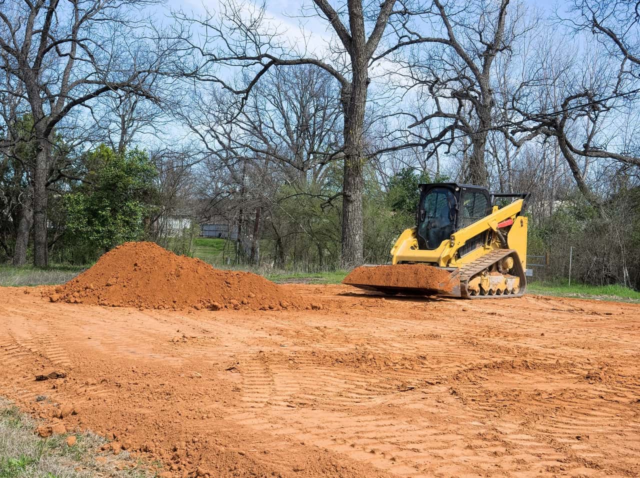 Paved residential driveway on a rural Indiana property